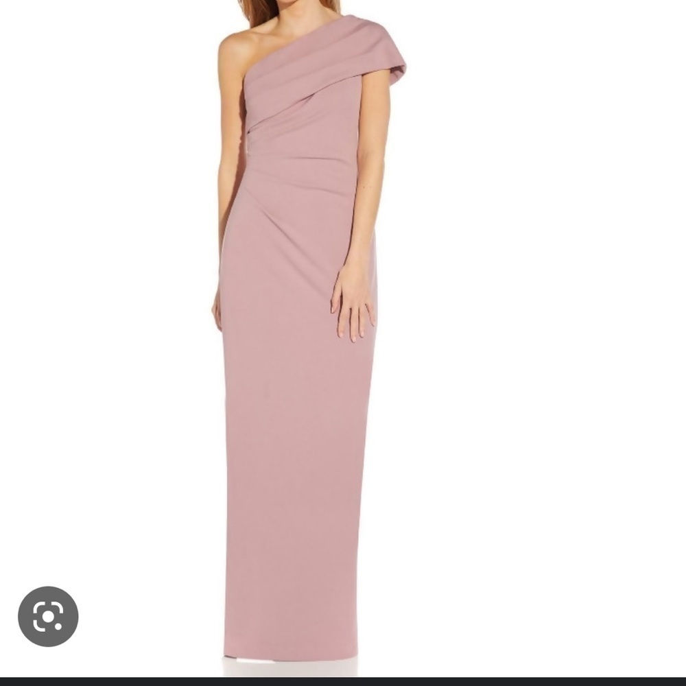 David’s Bridal Studio Ruched One Shoulder Evening Dress Size 2
